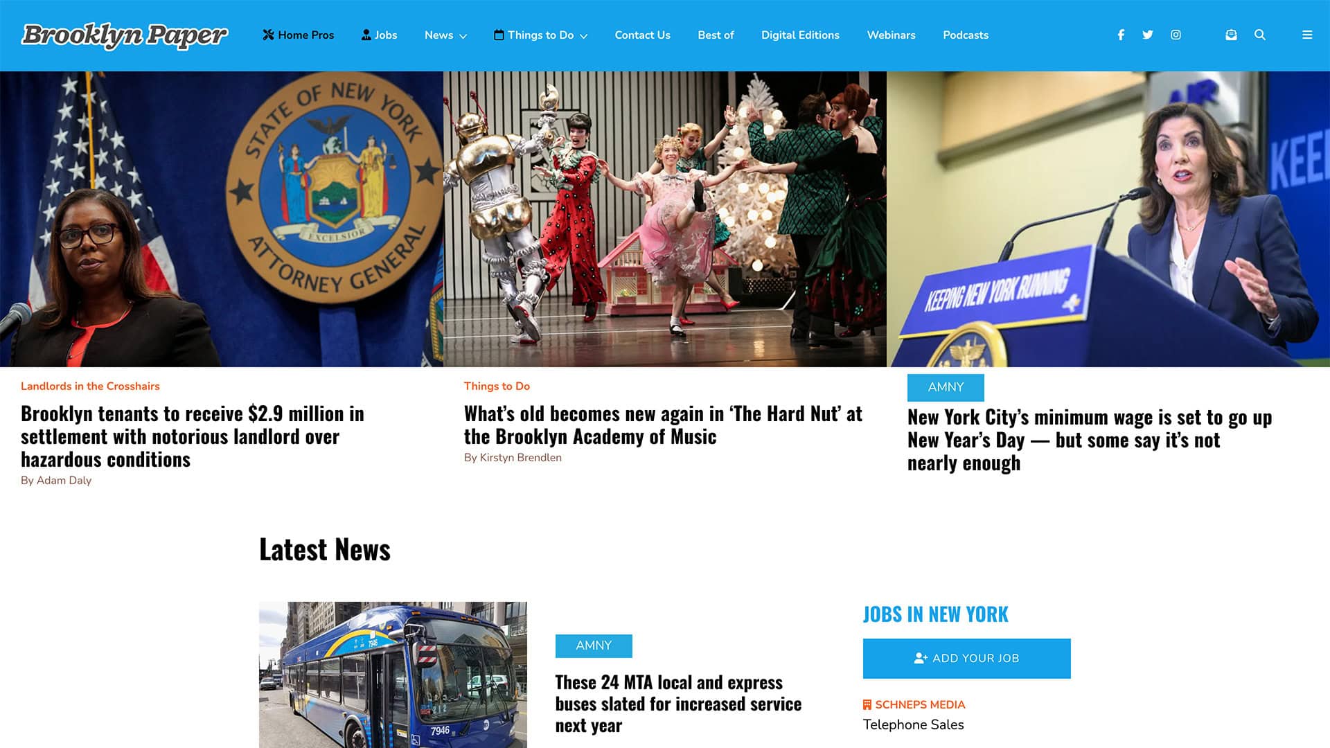 Brooklyn Paper website featuring news and local updates