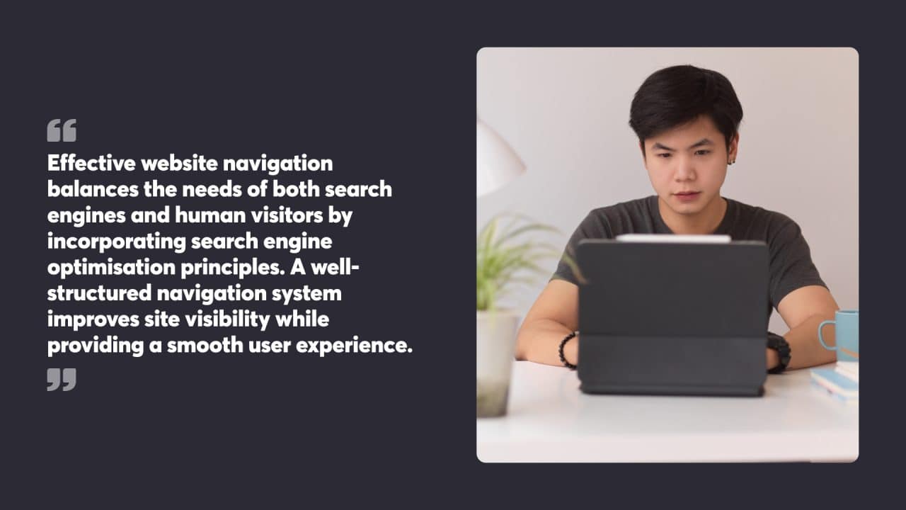 user friendly navigation optimising seo