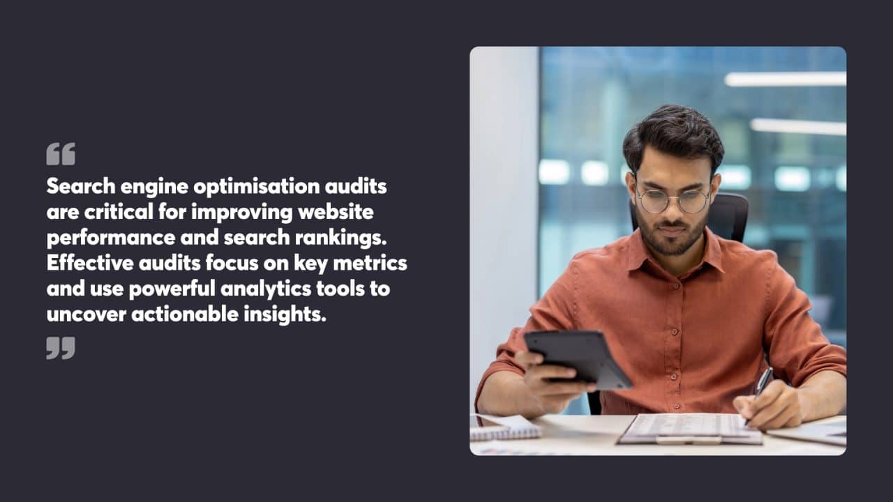 Search engine optimisation audits are critical for improving website performance and search rankings. Effective audits focus on key metrics and use powerful analytics tools to uncover actionable insights.